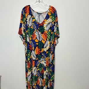 Plus size knit summer midi maxi long dress 24W but runs small.  (22W)